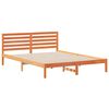vidaXL Estrutura da Cama com cabeceira Marrom Cera 160 x 220 cm