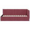 vidaXL Estrutura de Cama de Canto Vinho Vermelho 100 cm x 200 cm