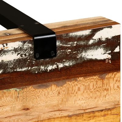 vidaXL Mesa consola ajustável em madeira maciça recuperada