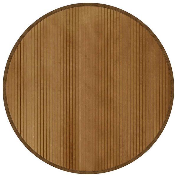 vidaXL Tapete redondo 100 cm bambu castanho