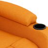 vidaXL Poltrona el&eacute;trica de massagens tecido amarelo-escuro
