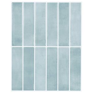 vidaXL Azulejo Retangular 10 pcs Cinza Verde 29 x 23 x 0,08 cm