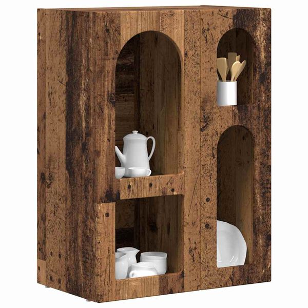 vidaXL Buffet Madeira antiga 59 x 35 x 80.5 cm Madeira processada