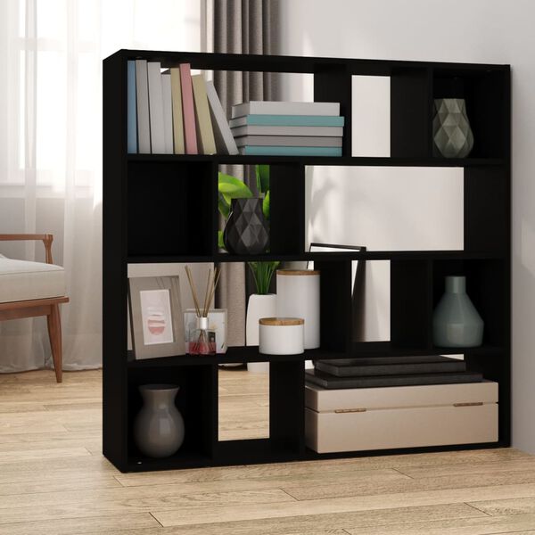 vidaXL Estante/divis&oacute;ria 105x24x102 cm preto