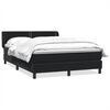 vidaXL Cama com molas/colch&atilde;o 140x220 cm veludo preto