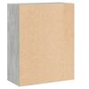 vidaXL Estante c\ 2 prateleiras 60x30x76,5cm contrap. cinzento cimento