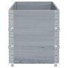 vidaXL Vaso/floreira de jardim 150x50 cm madeira pinho maci&ccedil;a cinzento