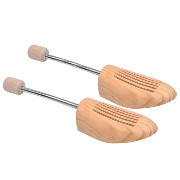 vidaXL Alargador de cal&ccedil;ado 10 pares tam. 46-48 madeira pinho maci&ccedil;a