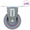 vidaXL 16 pcs Rodas fixas 75 mm