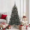 vidaXL &Aacute;rvore de Natal Artificial Verde 150 cm PVC, Pl&aacute;stico e A&ccedil;o