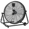 vidaXL Ventoinha de tambor industrial 60 cm 172,5 W preto