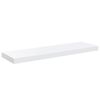 vidaXL Prateleiras de parede suspensas 2 pcs 80x23,5x3,8cm MDF branco