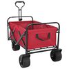 vidaXL Carro de Cama Dobr&aacute;vel Vermelho 89 x 63 x 96 cm