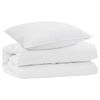 vidaXL Conjunto de Edredom com travesseiro 2 pcs Branco Microfibra