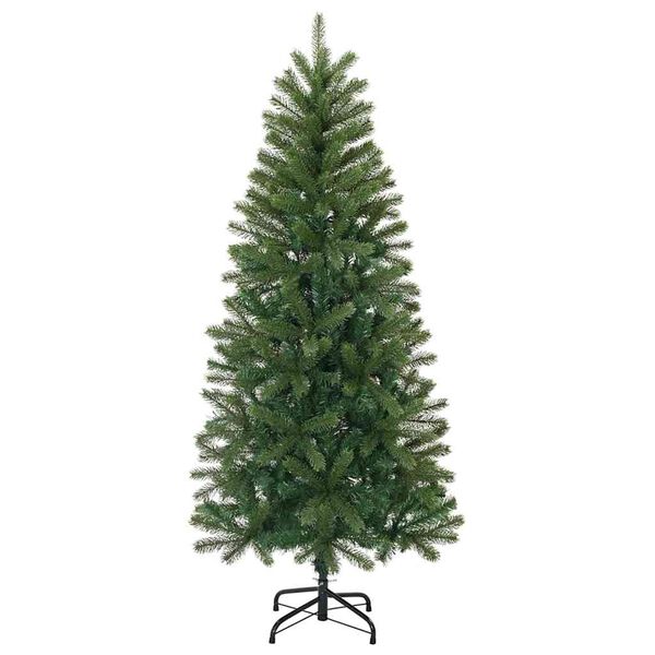 vidaXL &Aacute;rvore de Natal Artificial Verde 150 cm PVC, PE e a&ccedil;o