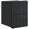 vidaXL Gabinete de Canto Montado na Parede Preto 33 x 34,5 x 43 cm