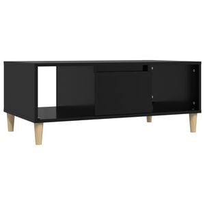 vidaXL Mesa de centro 90x50x36,5 cm derivados de madeira preto