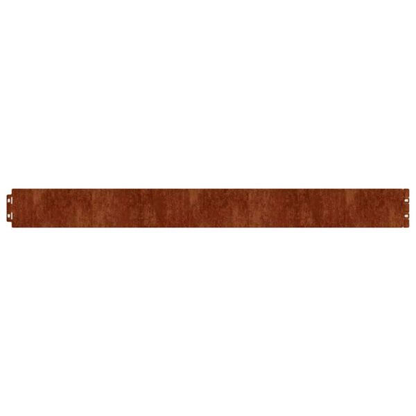 vidaXL Bordas de relvado 50 pcs 10x103 cm a&ccedil;o corten flex&iacute;vel
