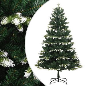 vidaXL &Aacute;rvore de Natal artificial articulada c/ flocos de neve 180 cm