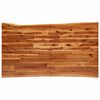 vidaXL Mesa de jantar c/ bordas vivas 140x80x75 cm acácia maciça