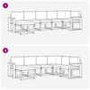 vidaXL Conjunto de Sof&aacute;s para Exterior 7 pcs Cinza Natural e Claro
