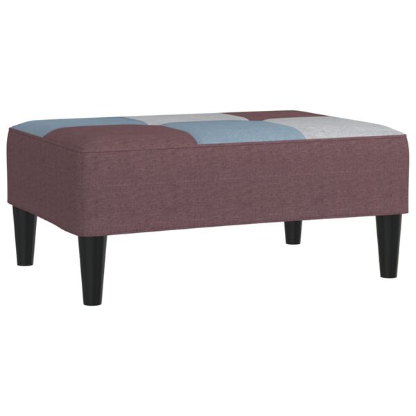 vidaXL Apoio de p&eacute;s 78x56x32 cm retalhos de tecido