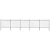 vidaXL Cerca de jardim com arco superior em a&ccedil;o 892,5x150 cm preta