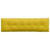 vidaXL Travesseiro para Costas Amarelo 180 x 50 cm