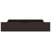 vidaXL Estrutura de cama c/ 2 gavetas 180x200 cm pinho castanho-escuro