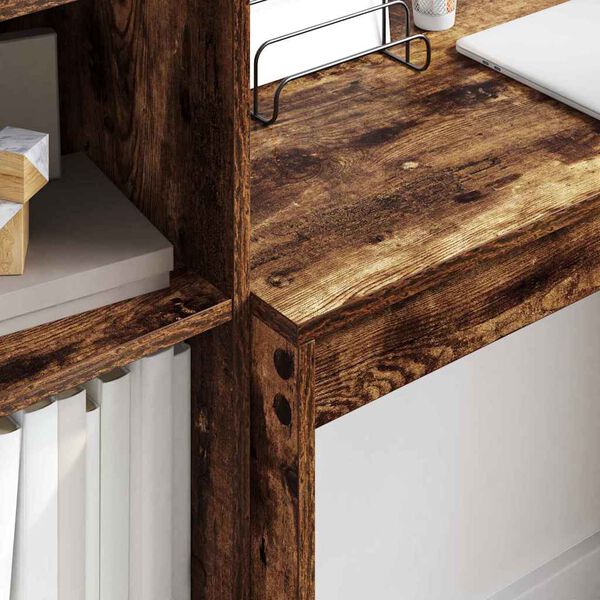 vidaXL Mesa Carvalho Defumado 90 x 40 x 76 cm