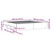 vidaXL Estrutura de cama 200x200 cm derivados de madeira preto