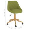 vidaXL Cadeiras de jantar girat&oacute;rias 4 pcs veludo verde-claro