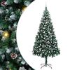 vidaXL &Aacute;rvore de Natal Artificial Verde 240 cm PVC, A&ccedil;o e Pl&aacute;stico