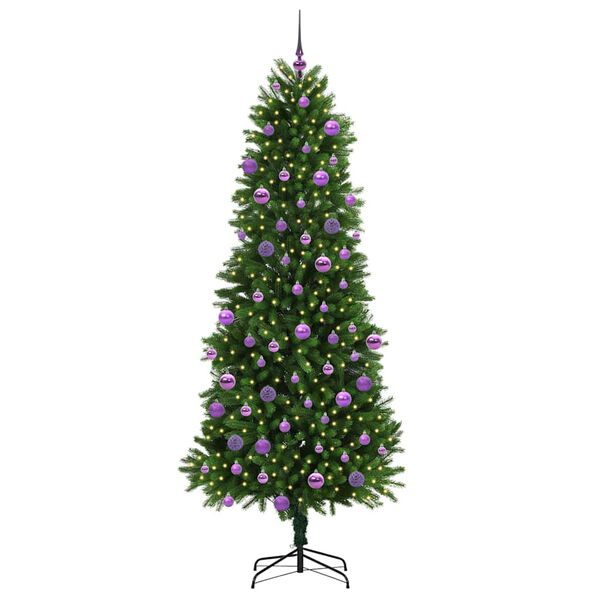 vidaXL &Aacute;rvore de Natal com 300 LEDs com suporte Verde 240 cm PE