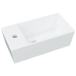 vidaXL Lavat&oacute;rio 48x25x15 cm cer&acirc;mica branco