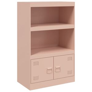 vidaXL Aparador 67x39x107 cm a&ccedil;o rosa