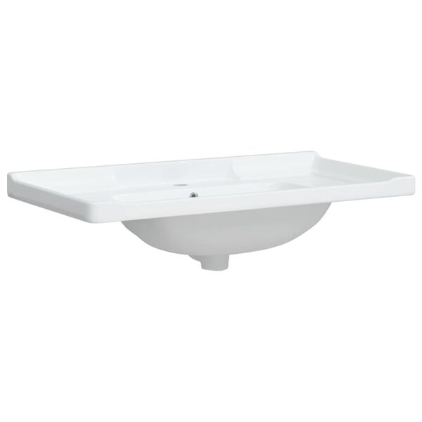 vidaXL Lavat&oacute;rio casa de banho retangular 91,5x48x23cm cer&acirc;mica branco