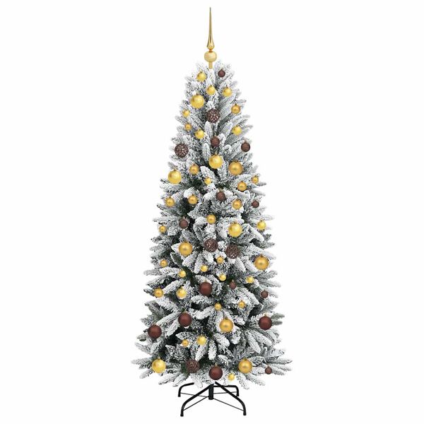 vidaXL &Aacute;rvore de Natal Artificial com 300 LEDs Branco 180 cm