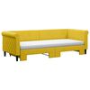 vidaXL Sof&aacute;-cama com gavet&atilde;o e colch&otilde;es 80x200 cm veludo amarelo