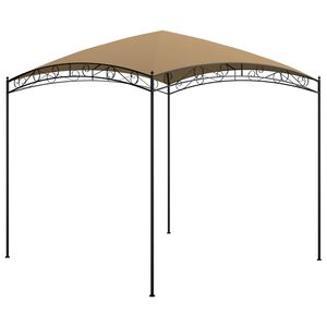 vidaXL Gazebo 3x3x2,65 m 180 g/m&sup2; cinzento-acastanhado