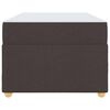 vidaXL Estrutura da Cama com colch&atilde;o Marrom Escuro 100 x 200 cm tecido