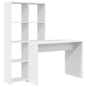 vidaXL Mesa Branco 138,5 x 55 x 143 cm Derivados de Madeira