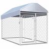 vidaXL Canil de exterior com telhado 200x100x125 cm