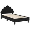 vidaXL Estrutura de Cama Infantil com Cabeceira Preto 80 x 160 cm