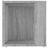 vidaXL Mesa de apoio 33x33x34,5cm derivados de madeira cinzento sonoma
