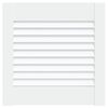 vidaXL Portas com Ripa Branco 39,5 x 39,4 cm Madeira de Pinho Maci&ccedil;a