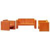 vidaXL 2 pcs conjunto lounge de jardim pinho maci&ccedil;o castanho-mel
