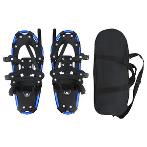 vidaXL Raquetes de Neve 3 em 1 Azul e Preto 53,5 x 21 cm