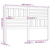 vidaXL Cabeceira de cama 146x4x100 cm pinho maciço cinzento