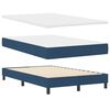 vidaXL Cama Box com colch&atilde;o com led Azul 120 x 190 cm tecido